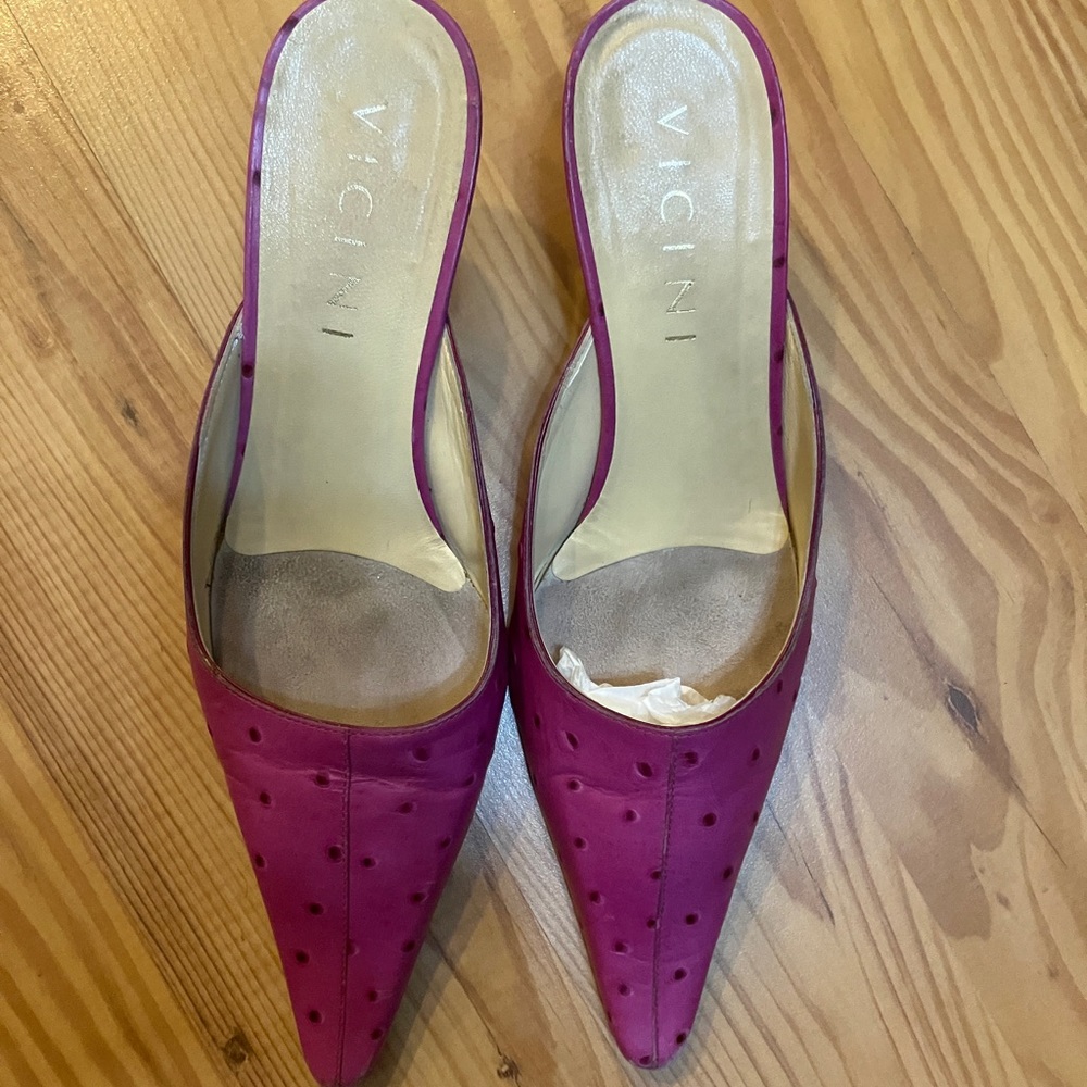Vicini Vero Cuoio Women Size 38 1/2 Made In Italy.